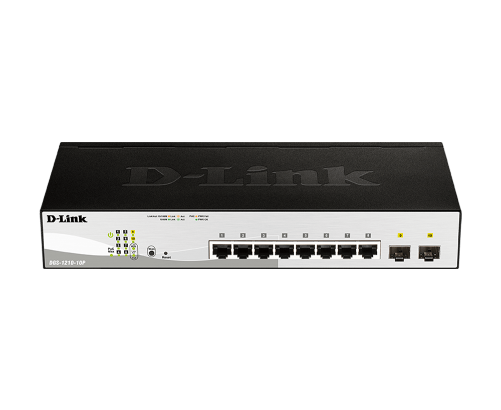 D-Link 10-Port Gigabit Smart Managed PoE Switch