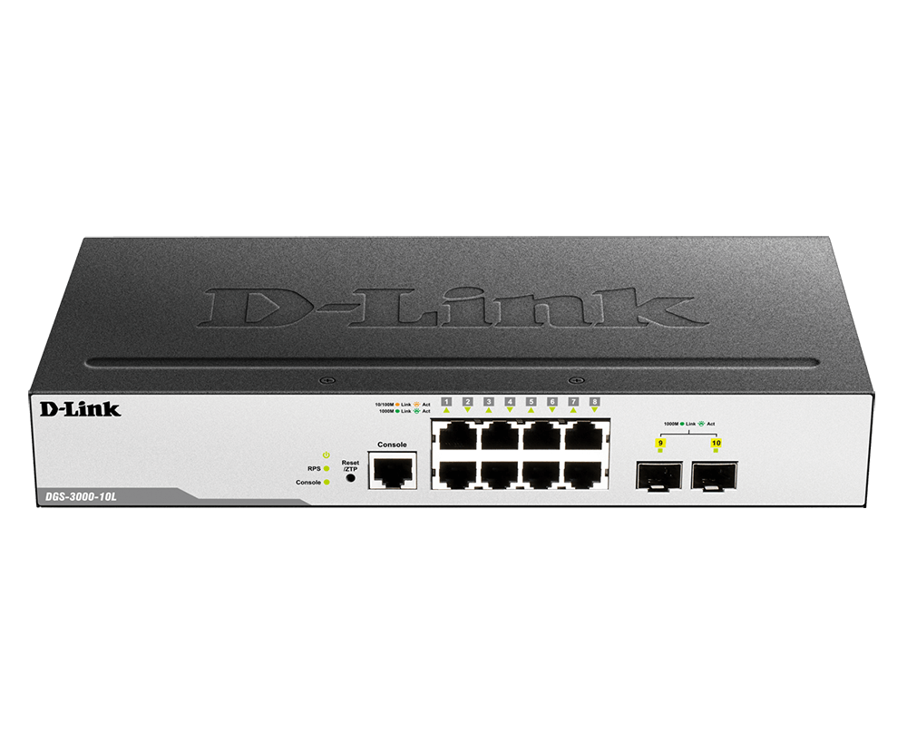 D-Link 10-Port Layer-2 Managed Gigabit Switch